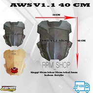 Windshield Visor custom AWS 40cm universall