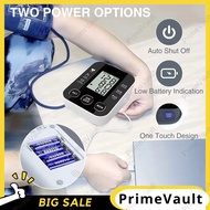PrimeVault Arm Type Blood Pressure Monitor Digital Rechargeable With Voice Prompt Big LCD