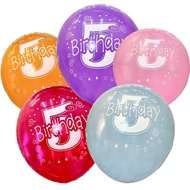 Agar.shop 25pcs mix color 5th birthday latex balloon 12inches for Birthday Party Decorations