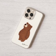 免費加名訂製呆小熊熊仔全包手機殼 iPhone 15 16 Pro Max 13 SE