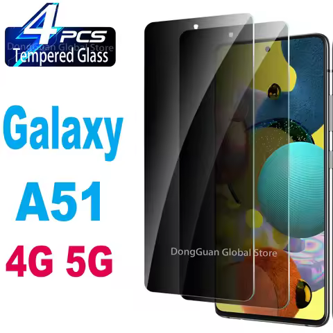 Privacy Screen Protector for Samsung Galaxy A51 and A51 5G - Anti-Spy Tempered Glass Film