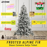 Thick Snow Christmas Tree 180cm Height 1.8 Meters 6 Feet Newest Aesthetic Frosted Alpine Fir Premium