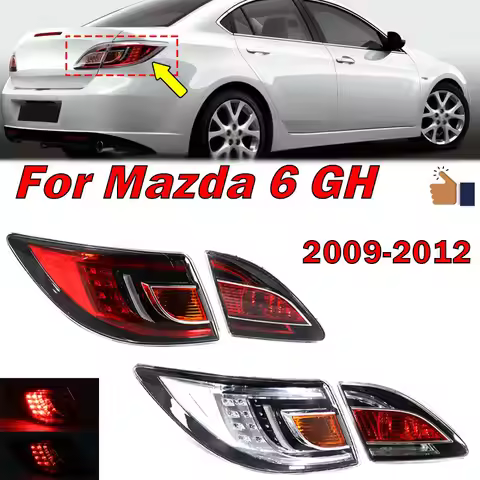 Car LED Tail Light For Mazda 6 GH 2009-2012 Rear Bumper Brake Light Signal Lamp Auto Taillight Assem