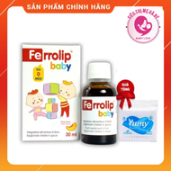 [Chính hãng]Sắt cho bé Ferrolip Baby vị đào ngăn ngừa thiếu máu do thiếu sắt ở trẻ nhỏ +quà