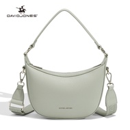 David Jones ผู้หญิงปารีส Crossbody กระเป๋าหนัง Pu กระเป๋าถือหญิงกระเป๋าสะพายไหล่กระเป๋ามีที่จับ