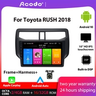 ACODO 4+32G Android 10.0 Car Radio Multimedia Player For Toyota RUSH 2018 Navigation GPS 2 din