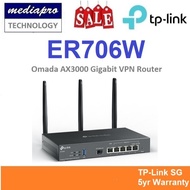 TP-LINK ER706W Omada Wireless AX3000 Gigabit VPN Router - 5 Year Local TP-Link Warranty