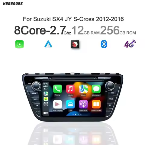 8" Wireless Carplay Android 14.0 8G+256G multimedia GPS Car Player navigation stereo Wifi For Suzuki