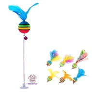 (The Bool's) TH-T002 | Rainbow Ball Stick Cat Toy Teaser Cat Toy Teaser Stick Cat Stick Cat Stick Ca