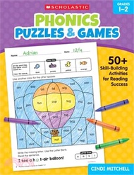1830.Phonics Puzzles &amp; Games for Grades 1-2: 50+ Skill-Building Activities for Reading Success