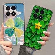 Case for Xiaomi 15T 5G / 15T PRO 5G with 4-leaf clover print, lucky, cute