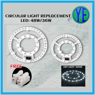 36W/48W ROUND LED MAGNET MODULE LIGHT CIRCULAR TUBE REPLACEMENT MAGNETIC CEILING LIGHT