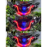 Vega r new set eyebrow reflector set biled H4+relay+socket pnp just connect cable