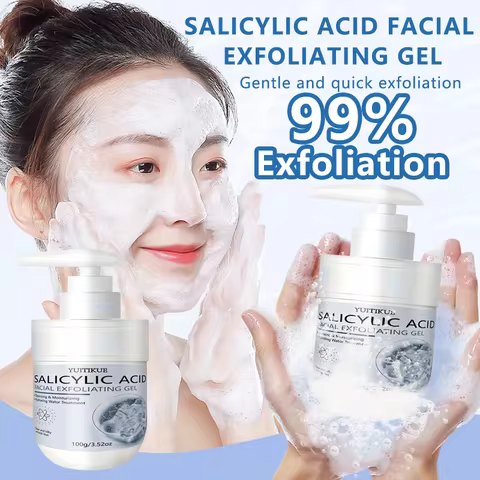 YUITIKUE Salicylic Acid Exfoliating Gel - Gentle Exfoliation, Deep Clean & Smooth Skin for Face & Bo