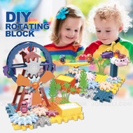 Electric Gears 37/42PCS DIY ROTATING BLOCK 3D Puzzle Building Blocks Bricks Educational Toys