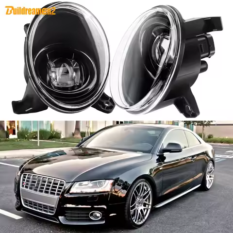 1 Pair 30W H11 Car Driver + Passenger LED Canbus Fog Light 8000LM 12V For Audi A5 S5 2008 2009 2010 