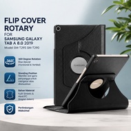 Leather Case Samsung Tab A8 2019 8 Inch T295 T290 Flip Cover Rotary 360 Casing Standing Samsung Gala