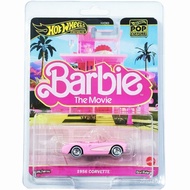 [Free Protective Cases] Hot Wheels Gold Label Popular Culture Barbie Corvette Iron Bottom Rubber Tir