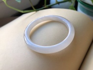 秒殺 超美的和田玉紫羅蘭手鐲 圈口51.5mm 超級冰紫料