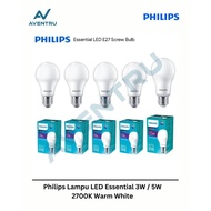 Philips Essential LED Lamp 3W / 5W 2700K Warm White
