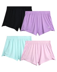 RBX Girls' Active Shorts - 4 Pack Athletic Gym Dolphin Shorts (Size: 4-16)