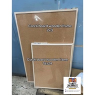 Corck board wooden frame 3/16 2x3 18x24