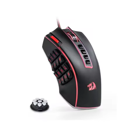 Redragon M990 MMO Gaming Mouse, 32000 DPI High Precision Wired RGB Gamer Mouse w/23 Programmable But