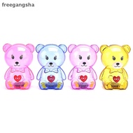 [FREG] Cartoon Bear Money Boxes Kid Student Piggy Bank Transparent style Saving Money FDH