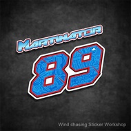 New Product Martin Jorge Martin Motogp 89 Motorcycle Sticker Waterproof Reflective Sticker