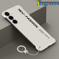 Jingsanc For Samsung Galaxy S25 Phone Case Luxury Ultra-Thin Hard PC Frosted Borderless Cover Shockp