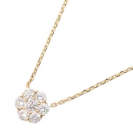 [Pre-owned] Van Cleef & Arpels Fleurette Diamond Necklace, Neck size 38/42.5cm, K18 (Yellow Gold), D