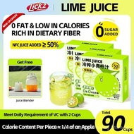 LICKZ JUICE Lime Calamansi Juice Beverage Concentrate - BUNDLE 90 Sachets with Juice Blender [0 Fat,