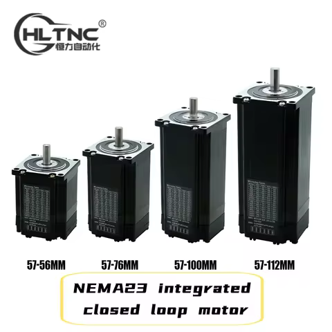 Nema23 Integrated Stepper Motor With Drive 1.2Nm 2.2Nm 2.8Nm 3.2Nm 200KHZ 24v 3.2A Insulation resist