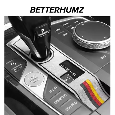 For BMW F44 G20 G22 G07 i4 G29 X3 G01 X5 G05 G06 Made of Alcanrata Car Gear Shifter Panel Frame Stic