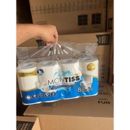 Montiss 8 Roll Toilet Tissue 238 Sheets 2ply PREMIUM Toilet Tissue Toilet Paper