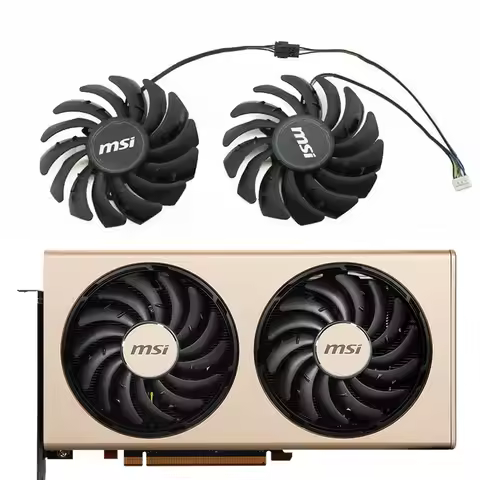 PLD09210S12HH 87mm 4pin DC 12V 0.4A RX5700 XT GPU Cooler for MSI Radeon RX 5700 Evoke GP OC Graphics