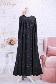 READY SIAP KIRIM GAMIS DITSY NIGHTGOWN EDISI MEI DAN JUNI SIZE XL