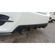 Honda Civic FC 1.5 Turbo Matte / Glossy Carbon Car Exhaust Pipe Muffler Dual Tip Twin Tip Pipe Tailpipe End Pipe