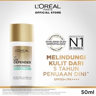 LOreal Paris UV Defender Serum Protector Sunscreen Fresh Matte SPF 50+ PA++++ KONTROL MINYAK AIRLICI