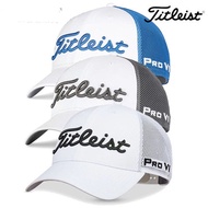 2023ใหม่ Titleist ข้อเสนอพิเศษของแท้ Titleist หมวกกอล์ฟผู้ชายตาข่ายระบายอากาศหมวกกีฬาสบายๆ Hat82915