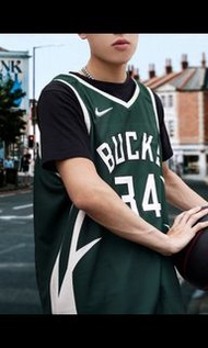 字母哥 NIKE NBA DRY ANTETOKOUNMPO 公鹿隊 字母哥  球衣52 xl  全新