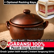Diameter 26cm - 5.5 Liters | Pot Kendil Pot Pottery Gudeg Boiled Godog Herbal Medicine Clay | My Jog