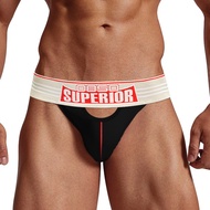 3 Colors Trendy Men's Thong Men's Breathable Cotton Sports Men's Underwear Big U Underwear BS846