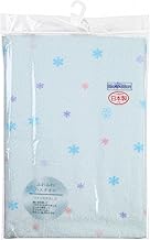Isamu Shokai 100% Cotton, Made in Japan, Floral Fluffy Bath Towel, Saxe Blue, 34.6 x 34.6 inches (88