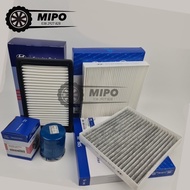 [Combo Accent] (2018-2024): Lọc gió động cơ + Lọc điều hòa + Lọc nhớt (lọc dầu) Hyundai Accent (2018