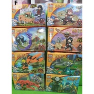 [Xcasd] (Bộ 8 hộp) Lego Naruto một mảnh Lego Ninja Naruto Ma Thuật Ninja một mảnh Cáo Chín Đuôi