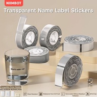 NIIMBOT D110 D11 D101Thermal Transparent Paper Waterproof and Oil Proof (transparent Label Paper) Ho