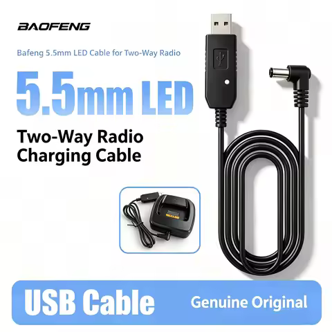 Baofeng BF-UV5R Walkie-Talkie Charger USB Cable, Baofeng Walkie-Talkie Charger USB Booster Cable