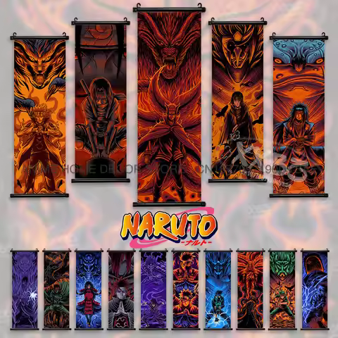 Naruto Posters Uchiha Madara Decorative Painting Uchiha Itachi Anime Hatake Kakashi Wall Art Uchiha 
