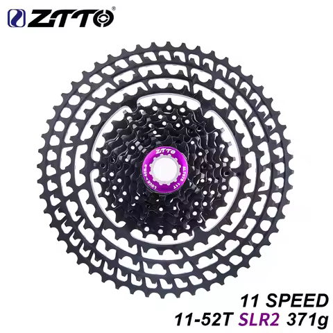 ZTTO 11s 11-52T SLR2 MTB Bicycle Cassette 11Speed Wide Ratio UltraLight 371g CNC Freewheel Mountain 